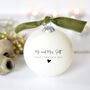 Mr And Mrs First Christmas Bauble, thumbnail 2 of 3