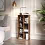Bookcase Cube Storage Unit Shelf Brown Wooden, thumbnail 1 of 8
