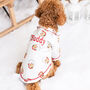 Personalised Dog Santa Christmas Pyjamas, thumbnail 4 of 12