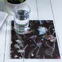 Floral Botanical Design Glass Coaster Gift Set, thumbnail 1 of 3