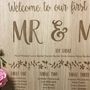 Personalised Wooden Wedding Table Plan, thumbnail 3 of 3