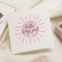 New Baby Girl Congratulations Card Personalised, thumbnail 1 of 7