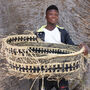 Huntuma: Black Pattern Woven Moses Basket, thumbnail 4 of 7
