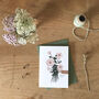 ‘Thanks A Bunch’ Floral Thank You Friend Family Card, thumbnail 3 of 3