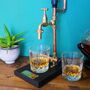 Personalised Copper Pipe Drink Dispenser In Solid Brass, thumbnail 2 of 7