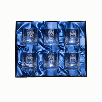 Personalised Whisky Glass With Family Coat Of Arms, 5 of 6