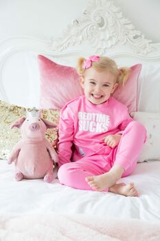 Kids Pyjamas, Cotton Pj's, Kids Gift Idea, Slogan Pj's, 2 of 5