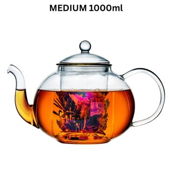 Verona Glass Teapot 500ml With Glass Filter, 2 of 7