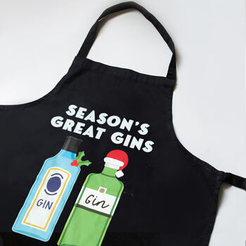 Funny Gin Christmas Apron, 2 of 3