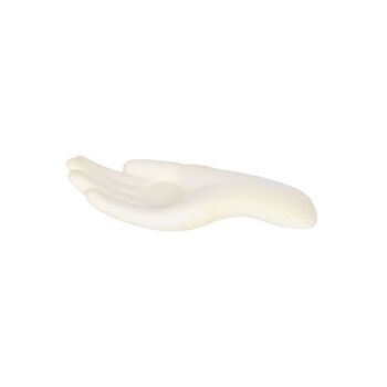 White Ceramic Open Hand Tealight Holder, 4 of 4