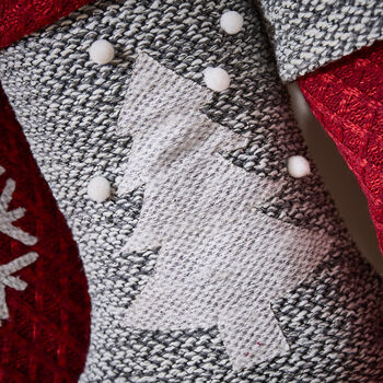 Personalised Chunky Knitted Christmas Stockings, 5 of 7