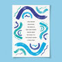 Wild Swimming Poem Greeting Card, thumbnail 3 of 4