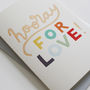 Hooray For Love! Engagement Wedding Card, thumbnail 4 of 5