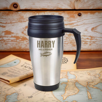 Personalised Fishing Travel Mug, 2 of 4