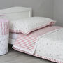 Floral Stripe Duvet Cover And Pillowcase Set Two Sizes, thumbnail 3 of 12
