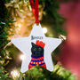 Personalised Party Cat Christmas Tree Decoration, thumbnail 7 of 12