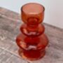 Red Recycled Glass Tealight Candle Holder, thumbnail 2 of 3