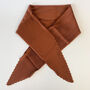 Rust Colour Pleated Silky Scarf, thumbnail 2 of 3