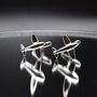 Airplane Cufflinks 316 L Stainless Steel Gift For Pilots And Travellers, thumbnail 2 of 4