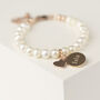 Tiny Freshwater Pearl Christening Bracelet, thumbnail 1 of 8