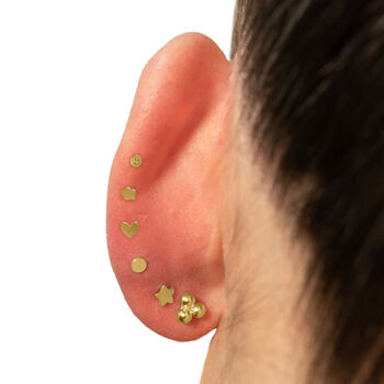 14ct Gold Filled Circle Labret Earring, 6 of 12