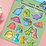 Dinosaur Sticker Sheet | Cute Stickers, thumbnail 4 of 5