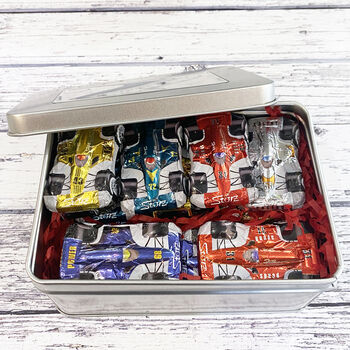 Chocolate F1 Cars Gift Tin, 2 of 7