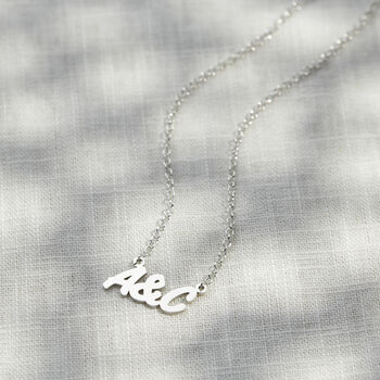 Personalised You And Me Initials Necklace, 2 of 6