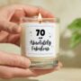 70 And Absolutely Fabulous 70th Birthday Candle, thumbnail 1 of 8