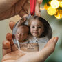 Family Photo Personalised Acrylic Christmas Bauble, thumbnail 4 of 8