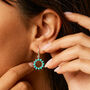 Halo Radiance Turquoise Silver Ring, thumbnail 8 of 12