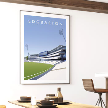 Edgbaston Cricket Poster, 3 of 8