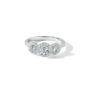 Serena White Gold Lab Grown Diamond Engagement Ring, thumbnail 3 of 5