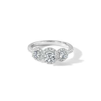 Serena White Gold Lab Grown Diamond Engagement Ring, 3 of 5