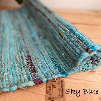 Colourful Dyed Rag Rug, 8 of 11