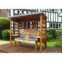 Wentworth Three Seat Arbour Includes Cushions UK Made, thumbnail 1 of 2