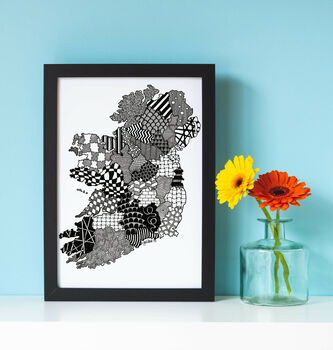 Personalised Map Of Ireland Print, 6 of 7
