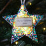 Personalised 1st Christmas Star Tree Decoration, thumbnail 3 of 3