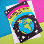 Welcome To Earth New Baby Card, thumbnail 5 of 7