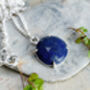 Natural Lapis Lazuli Necklace In Sterling Silver, thumbnail 2 of 3