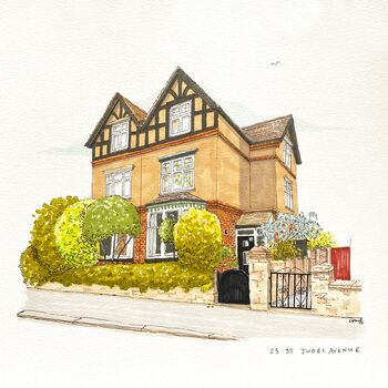 A4 Personalised House Portrait, 6 of 12