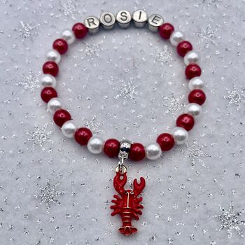 Personalised Lobster Name Bracelet For Him Or Her, 6 of 10