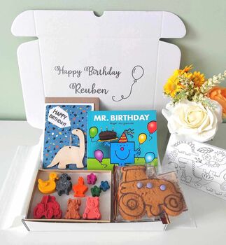 Kids Birthday Boy Dinosaur Gift Set, 2 of 9
