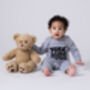Baby Sleepsuit, Free Hugs, Cotton Babygrow, thumbnail 6 of 6