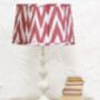 Scalloped Cotton Ikat Lampshade, thumbnail 3 of 5