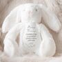 Personalised Baby Loss Teddy Rabbit White, thumbnail 2 of 3