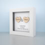 Personalised 5th Wood Wedding Anniversary Hearts Frame Gift, thumbnail 2 of 4