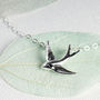 Swallow Necklace Sterling Silver, thumbnail 1 of 10