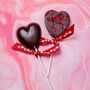 Dark Chocolate And Raspberry Heart Lolly, thumbnail 2 of 4