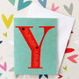 Mini Y Alphabet Card, thumbnail 1 of 5